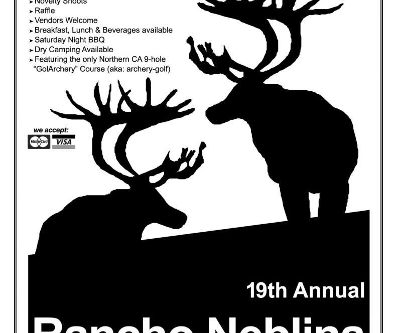 Rancho Neblina archery event poster, 2018.