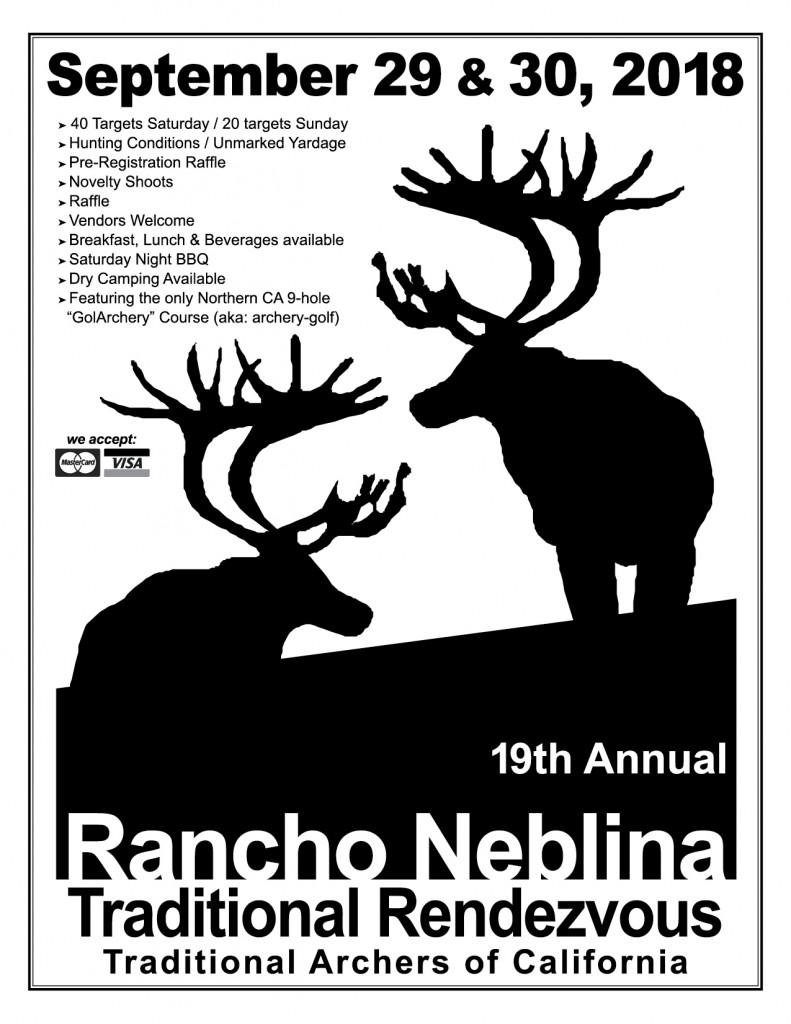 Rancho Neblina archery event poster, 2018.