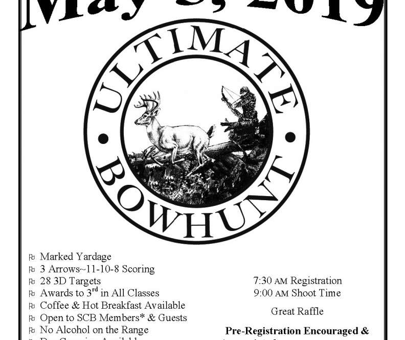 Ultimate Bowhunt event poster, May 5, 2019.